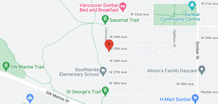 map of 4090 W 35TH AVENUE
